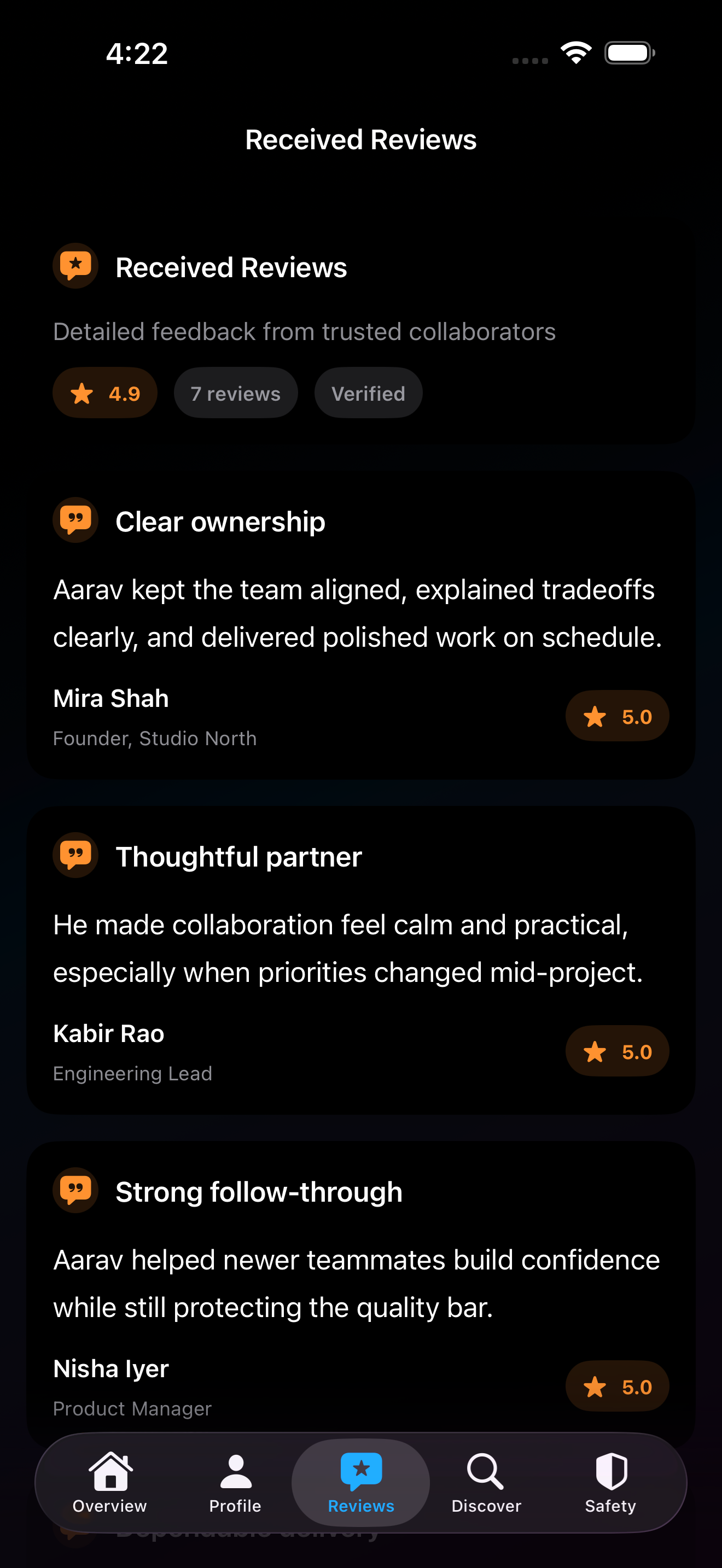 Truvyo received reviews screenshot